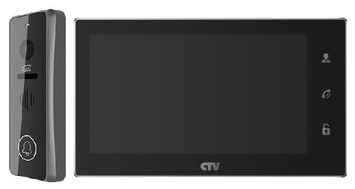 CTV комплект видеодомофона CTV-D4001AHD G + CTV-M4706AHD черный