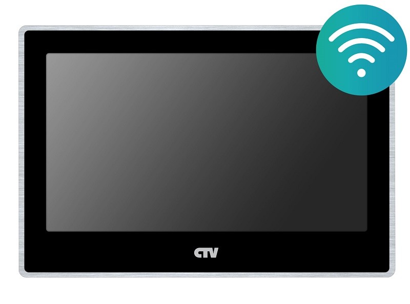 CTV-M5702 B видеодомофон с Wi-Fi черный
