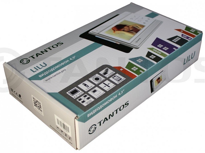 Tantos комплект видеодомофона iPanel 1 (White) с ИК подсветкой + LILU SD