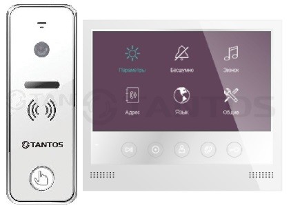 Tantos комплект видеодомофона iPanel 2 (White) с ИК подсветкой + Selina