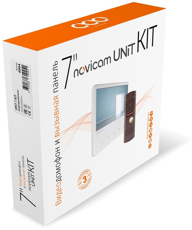 UNIT 7 KIT FHD Novicam (ver.4005) комплект видеодомофона 7'' c вызывной панелью