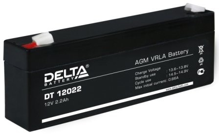 Аккумулятор Delta DT 12022 ( 12В/2,2Ач)