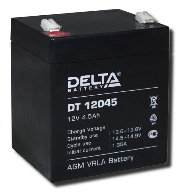 Аккумулятор Delta DT 12045 (12В/4.5Ач)уп-10шт