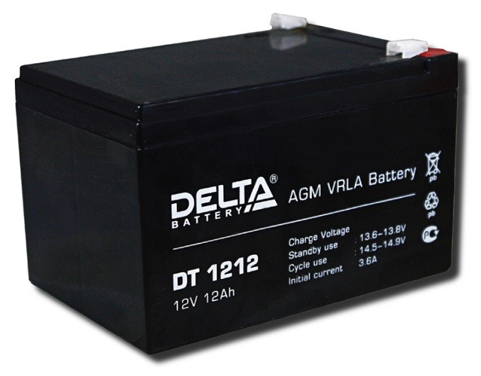 Аккумулятор Delta DT 1212 (12В/12Ач)уп-4шт