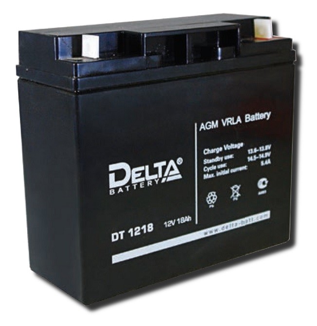 Аккумулятор Delta DT 1218 (12В/18Ач) уп-2шт