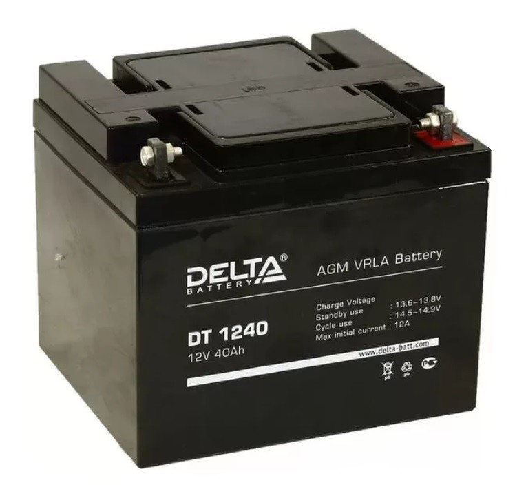 Аккумулятор Delta DT 1240 (12V / 40Ah)уп1шт