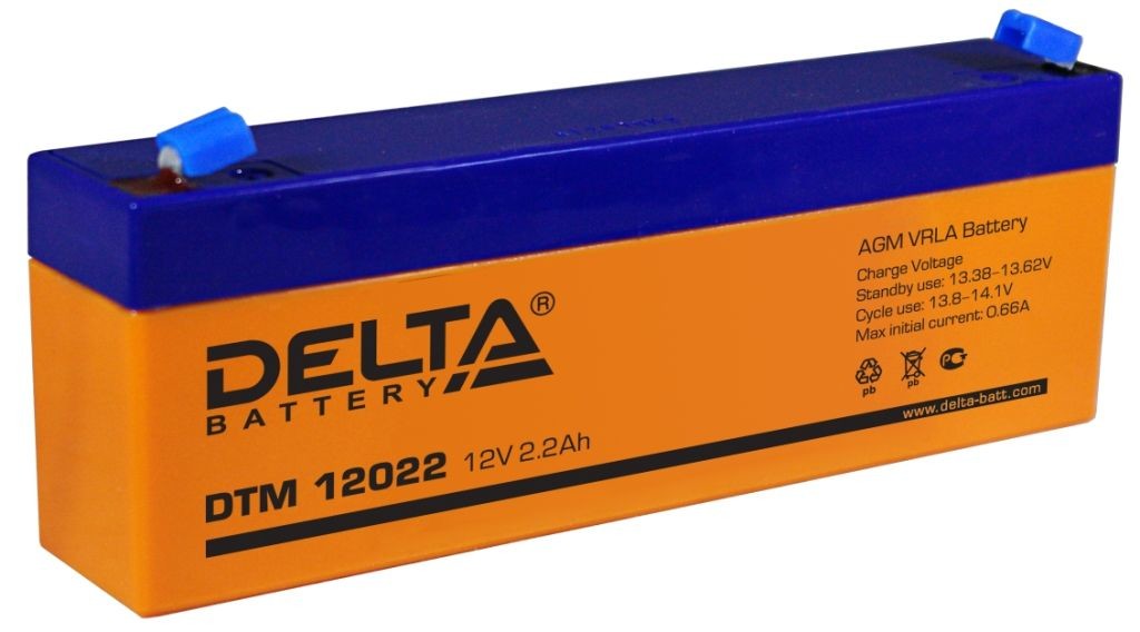 Аккумулятор Delta DTM 12022 (12В/2,2Ач)