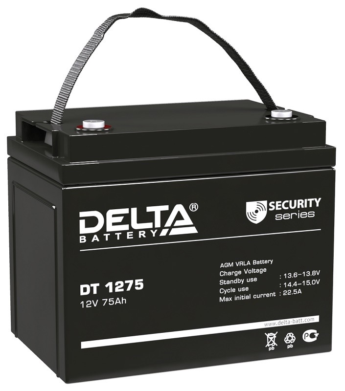 Аккумулятор DT 1275 Delta (12В/75А)