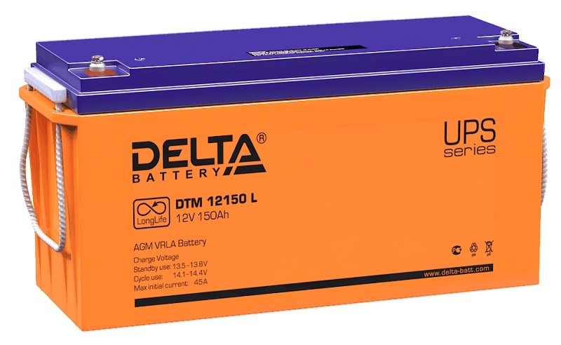Аккумулятор DTM 12150 L Delta  (12V / 150Ah)