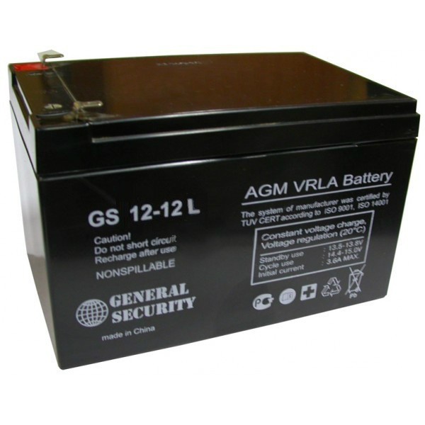 Аккумулятор GS 12-12 L (12В/12Ач)уп-4шт