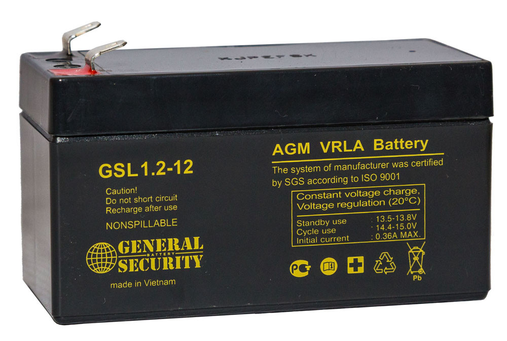 Аккумулятор GSL 1,2-12 (12В/1.2Ач)уп-20 шт