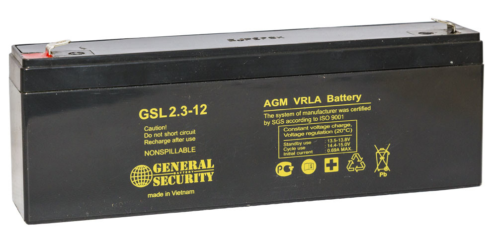 Аккумулятор GSL 2,3-12 (12В/2.3Ач)уп-10шт