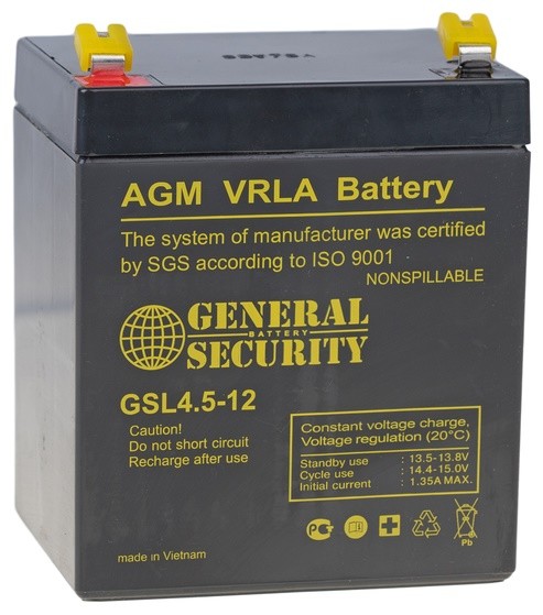 Аккумулятор GSL 4,5-12 (12В/4.5Ач) уп - 10шт