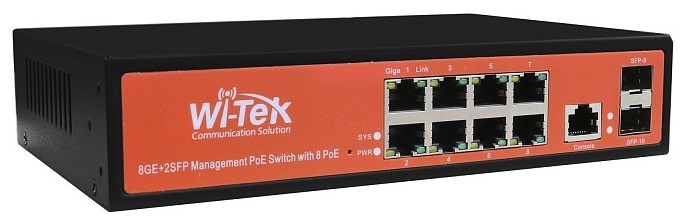 WI-PMS310GF-Alien управляемый гигабитный L2 коммутатор с функцией PoE Wi-Tek