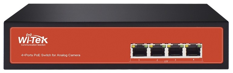 WI-POC104 4 порта BNC; 4 PoE порта сетевой коммутатор Wi-Tek
