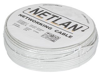 EC-UU002-5-PVC-GY-5 кабель NETLAN U/UTP 2 пары, Кат.5 (Класс D), 100МГц, одножильный, внутренний