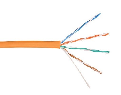 NKL 4100C-OR кабель витая пара NIKOLAN U/UTP 4 пары (LAN) для структурированных систем связи