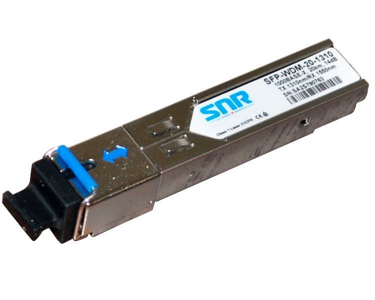 SNR-SFP-W35-20 модуль SFP WDM, дальность до 20км (12dB), 1310нм