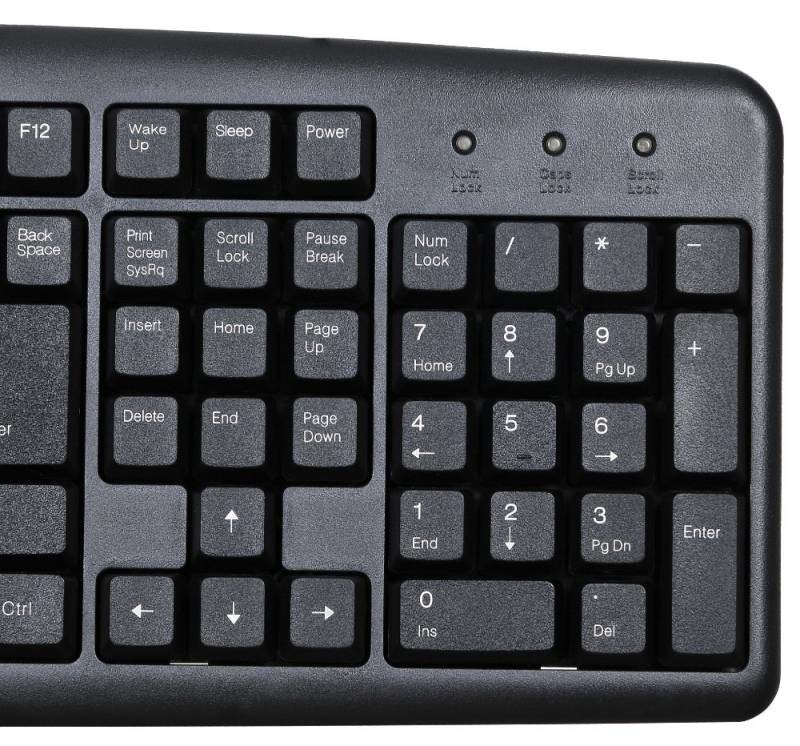Клавиатура Oklick 100M черный PS/2