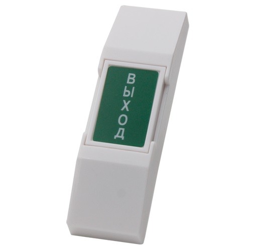B10 (ver. 4028) NOVIcam пластиковая накладная механическая кнопка "Выход" с контактами Н.Р. и Н.З.