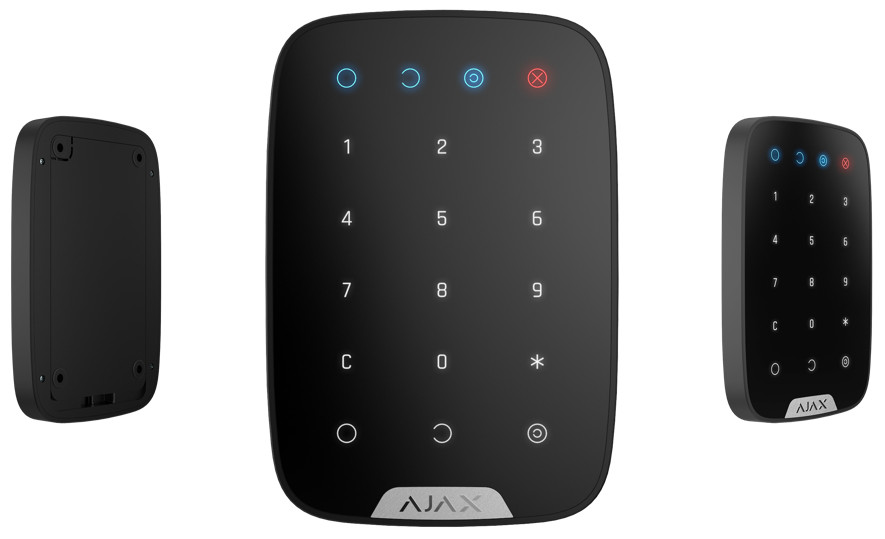 Ajax KeyPad черный беспроводная сенсорная клавиатура