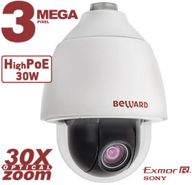 BD143P30 уличная купольно-поворотная IP-камера видеонаблюдения Beward