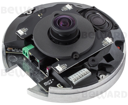 BD3990FL2 внутренняя купольная панорамная IP-камера видеонаблюдения со встроенным микрофоном Beward