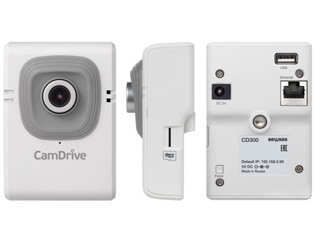 CD300-4G внутренняя компактная IP-камера видеонаблюдения со встроенным микрофоном и 4G модемом Beward
