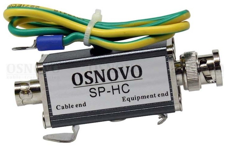 SP-HC грозозащита цепей видео HDCVI/HDTVI/AHD одноканальное для коаксиального кабеля Osnovo