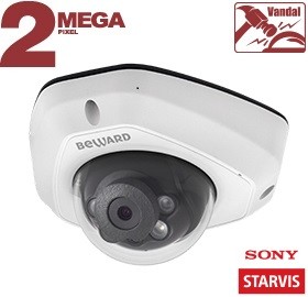 SV2005DM (2,8 мм) уличная купольная IP-камера видеонаблюдения со встроенным микрофоном Beward